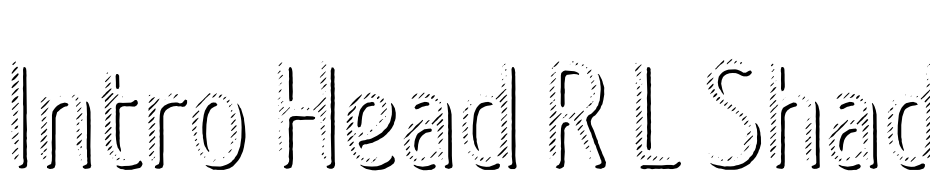 Intro Head R L Shade Font Download Free
